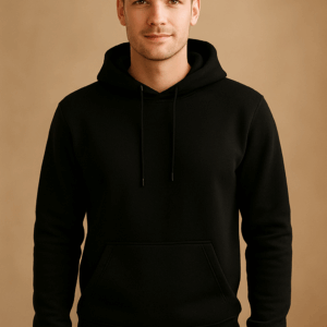 Bluza czarna z kapturem- 8BASE